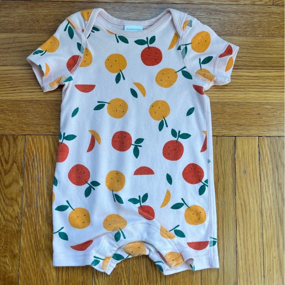 Baby Print Organic Cotton Romper